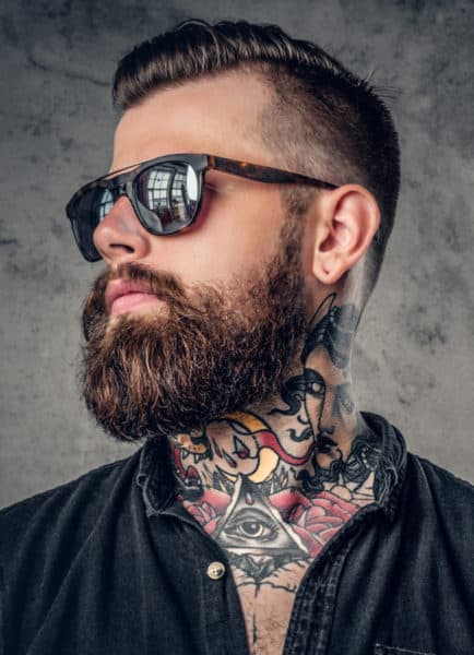 A Longer style beard breaks the chin strap mold a bit, but is a great variation.