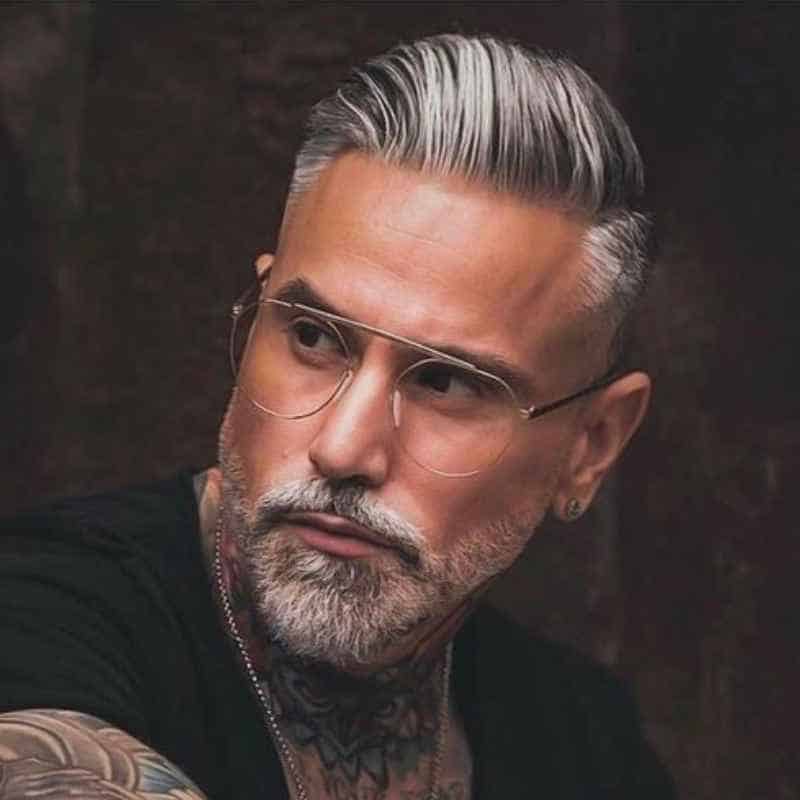 Men's Grey Hair Fade: Get a Youthful Silver Look (2023) - Bald & Beards