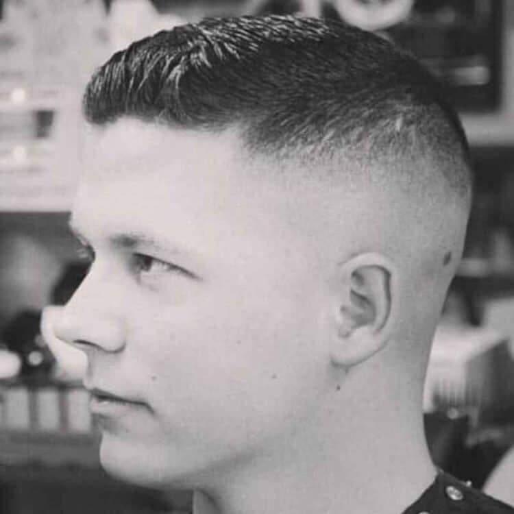 Military High Fade Comb Over