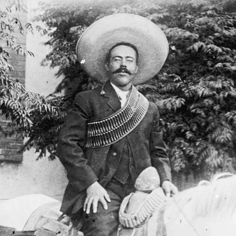 Best Mexican Beard Mustache Styles 2024 Bald Beards   Pancho Villa Mustache 768x768 