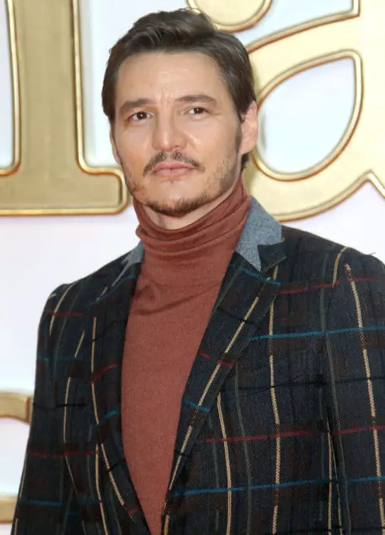 Pedro Pascal Pencil Thin Mustache and Patchy Beard