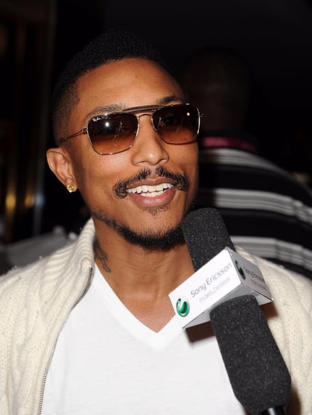 Pharrell Williams mustache and goatee.