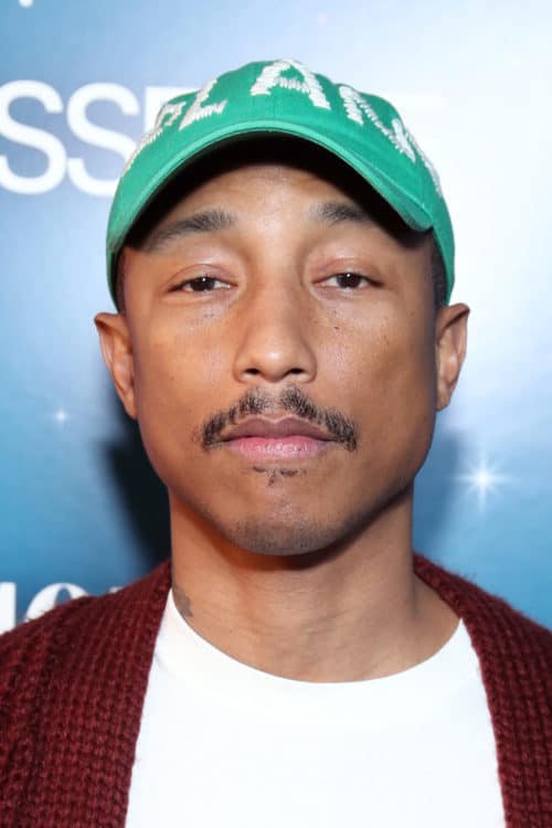 Pharrell Williams patchy mustache.