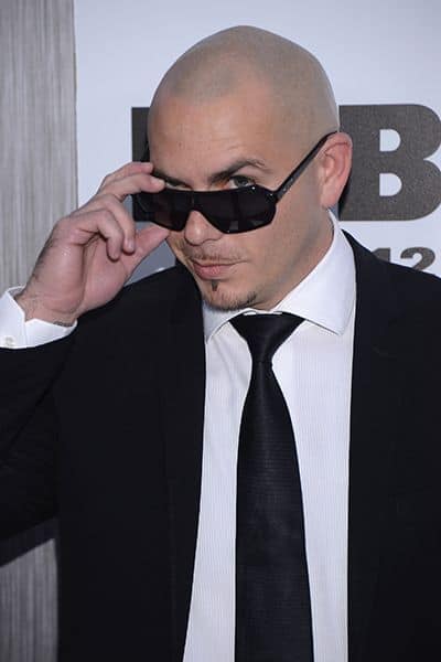 Pitbull's bald haircut