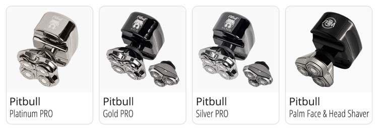 Pitbull Skull Shaver product line of bald shavers
