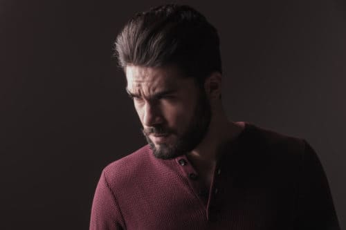 Medium Men's Hairstyle with Beard