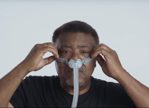 CPAP Nasal mask for beards.