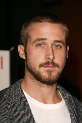 Ryan Gosling scruffy neck beard looks ultra trendy