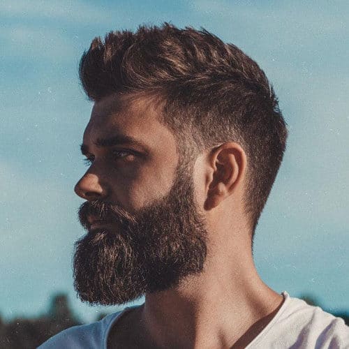 Short lumberjack beard perfect for hipsters.