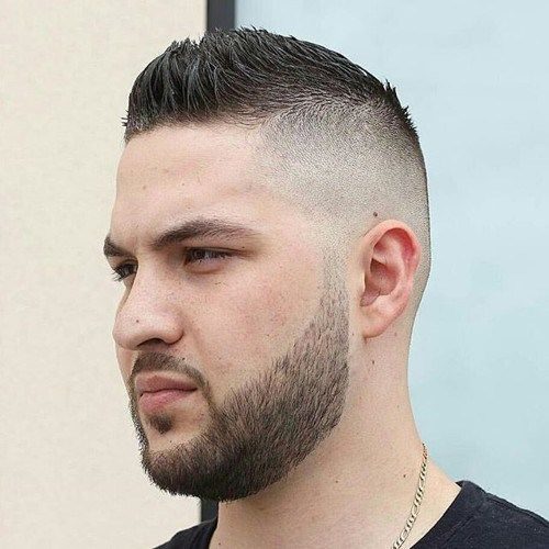Short Mohawk with high fade