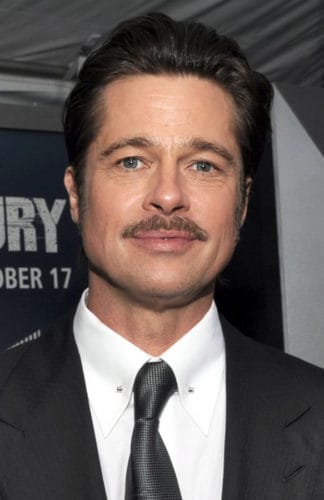 Brad Pitt's square head shape