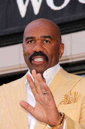 Black Mustache Style worn by Steve Harvey