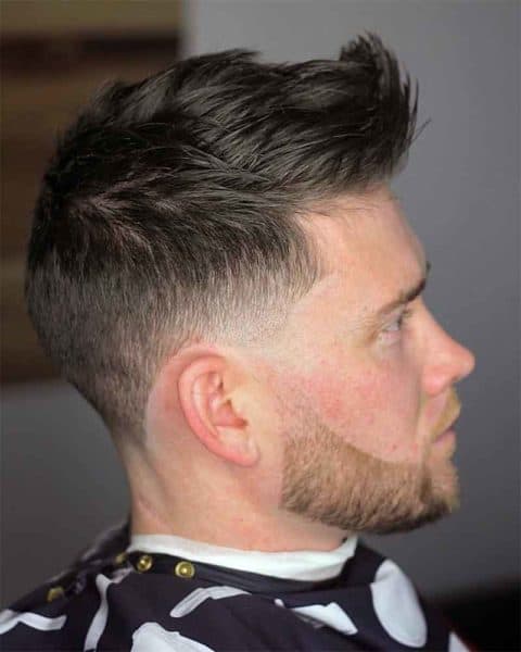 Taper Faux Hawk with a stylish drop fade.