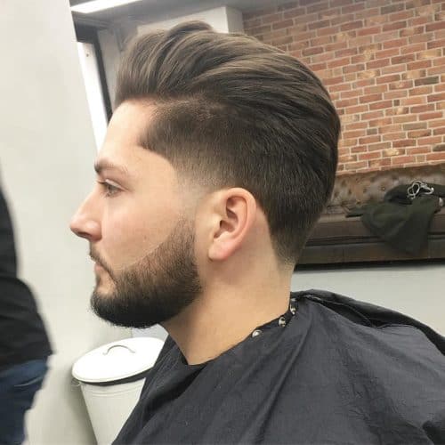 taper with pompadour
