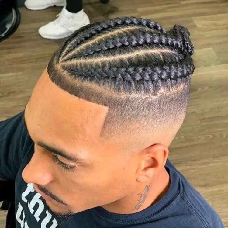 Temp Fade with Braids