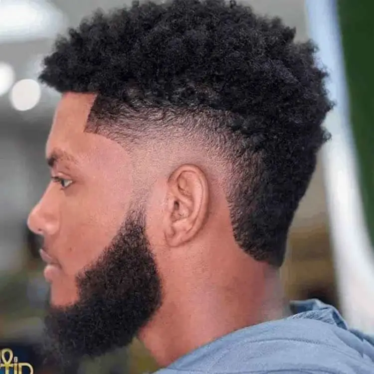 Temple Fade With Beard