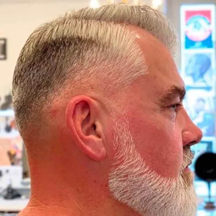 Temple Gray Hair Fade