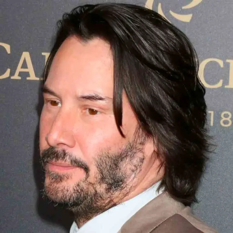 Keanu Reeves Patchy Beard