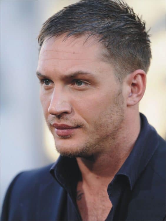 Tom Hardy Combed forward look