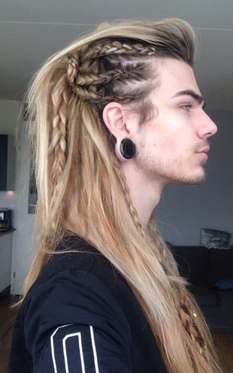 Intricate braid patterns for a unique Viking style.