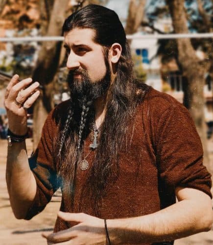 Long Viking Beard with braids