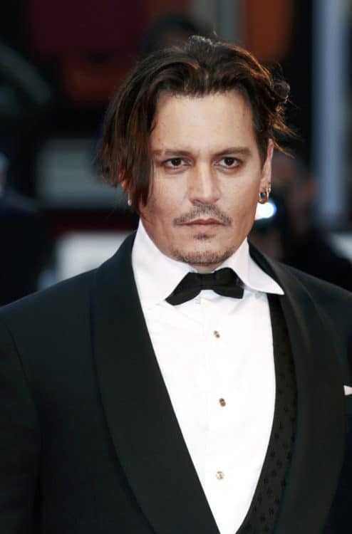 Common male hairline - Johnny Depp.