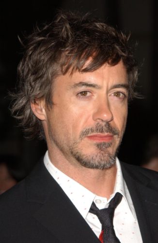 RDJ with messy hair