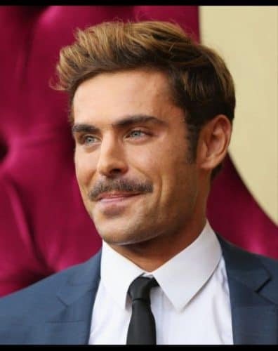 Zac Efron bad mustache look