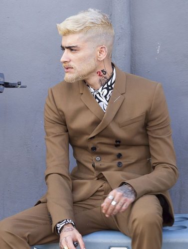 Zayn Malik Blonde Mustache