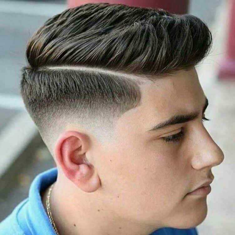 zero fade haircut long on top